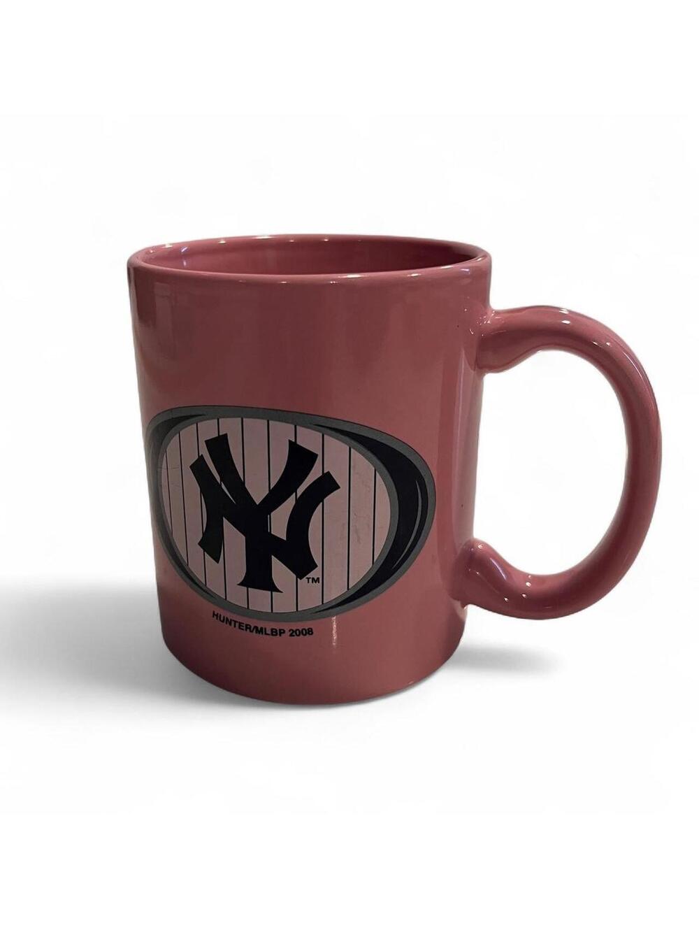 Hunter MLBP 2008 New York Yankees Logo Pink Mug RARE